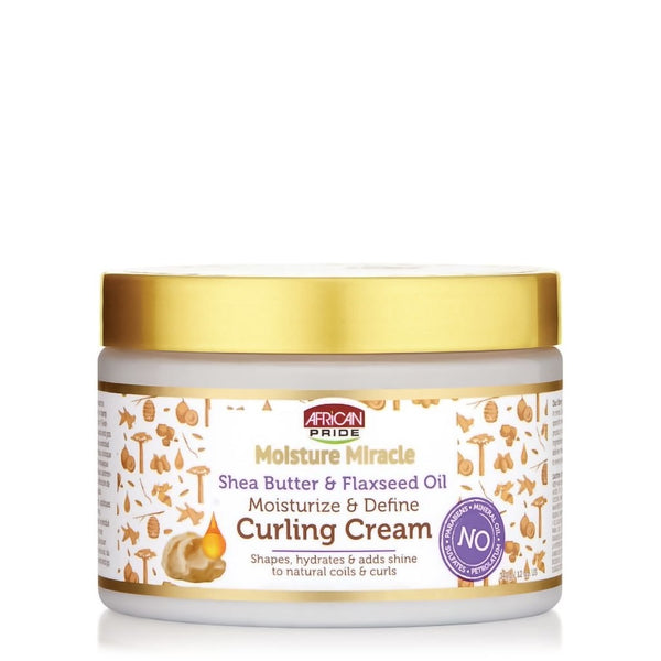 African Pride Moisture Miracle  Shea Butter & Flaxseed Curling Cream