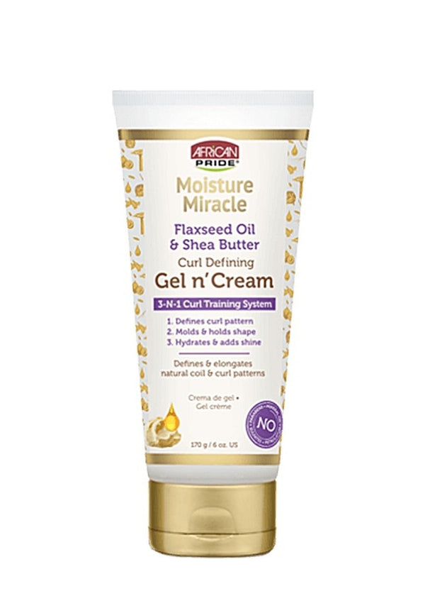 African Pride Moisture Miracle Flaxseed & Shea Butter Gel n’ Cream
