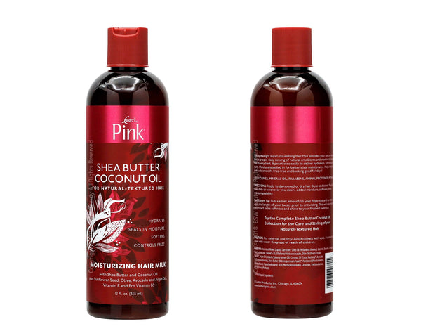 Pink Shea Butter Coconut Oil Moisturizing Hair Milk