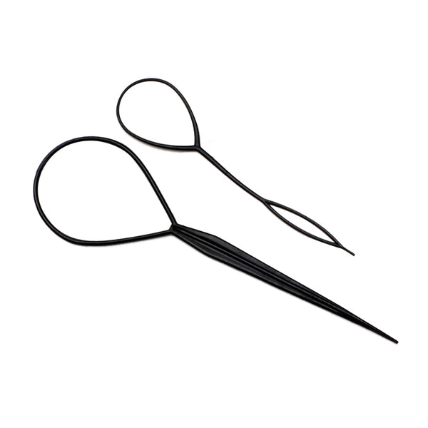 HOT 2 PCS PONYTAIL CREATOR PLASTIC HAIR STYLING TOOLS